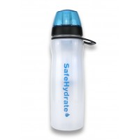 Safe Hydrate Water Filter Bottle 0.65L by Pyramid Travel Products